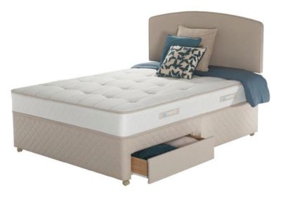 Sealy - Posturepedic Firm Ortho - Double 2 Drawer - Divan Bed